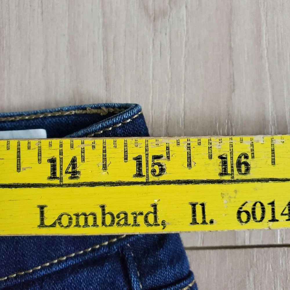 Michael Kors Jeans Womens 6 Blue Izzy Skinny Dark Wash Stretch Denim Logo